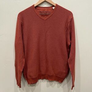 Tommy Bahama Men’s Dark Orange Sweater - Size: Medium